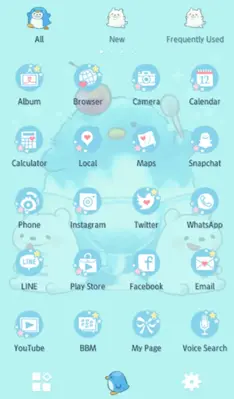 Penguin Shaved Ice Theme android App screenshot 2