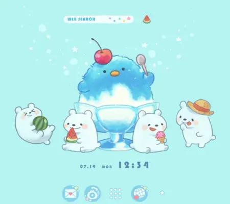 Penguin Shaved Ice Theme android App screenshot 4